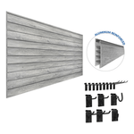 Proslat PROCORE Slatwall Basic Bundle (Grey Wood) 57102K | Garage Giant 