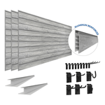 Proslat PROCORE Slatwall Standard Bundle (Grey Wood) 57104K | Garage Giant 