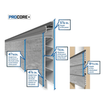 Proslat PROCORE Slatwall Handyman Bundle (Grey Wood) 