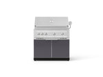 NewAge Outdoor Kitchens Aluminum 2-Piece Cabinet Set with Grill Cabinet and Platinum Grill-74805-Garage Giant 