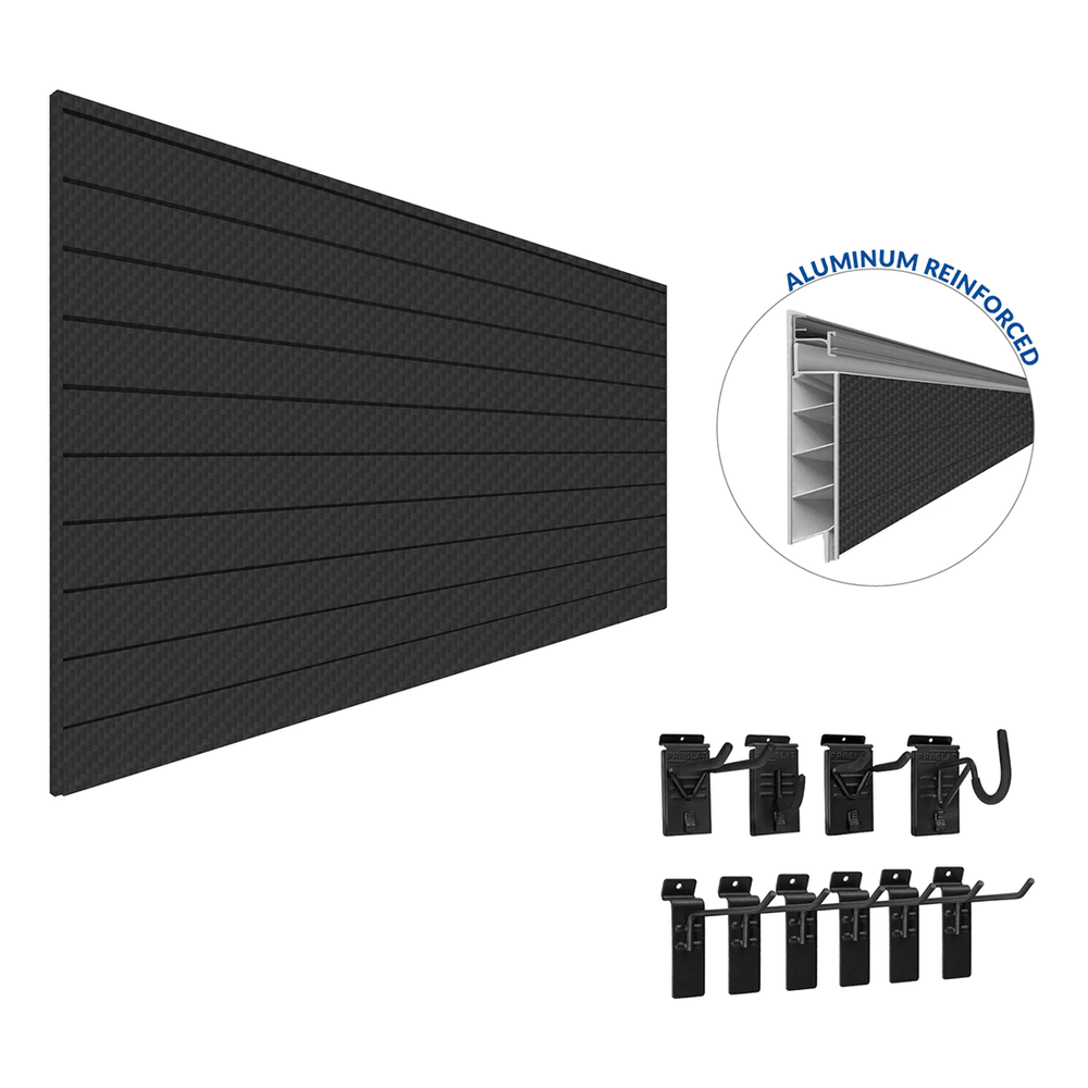 Proslat PROCORE Slatwall Mini Bundle (Carbon Fiber) 57501K | Garage Giant