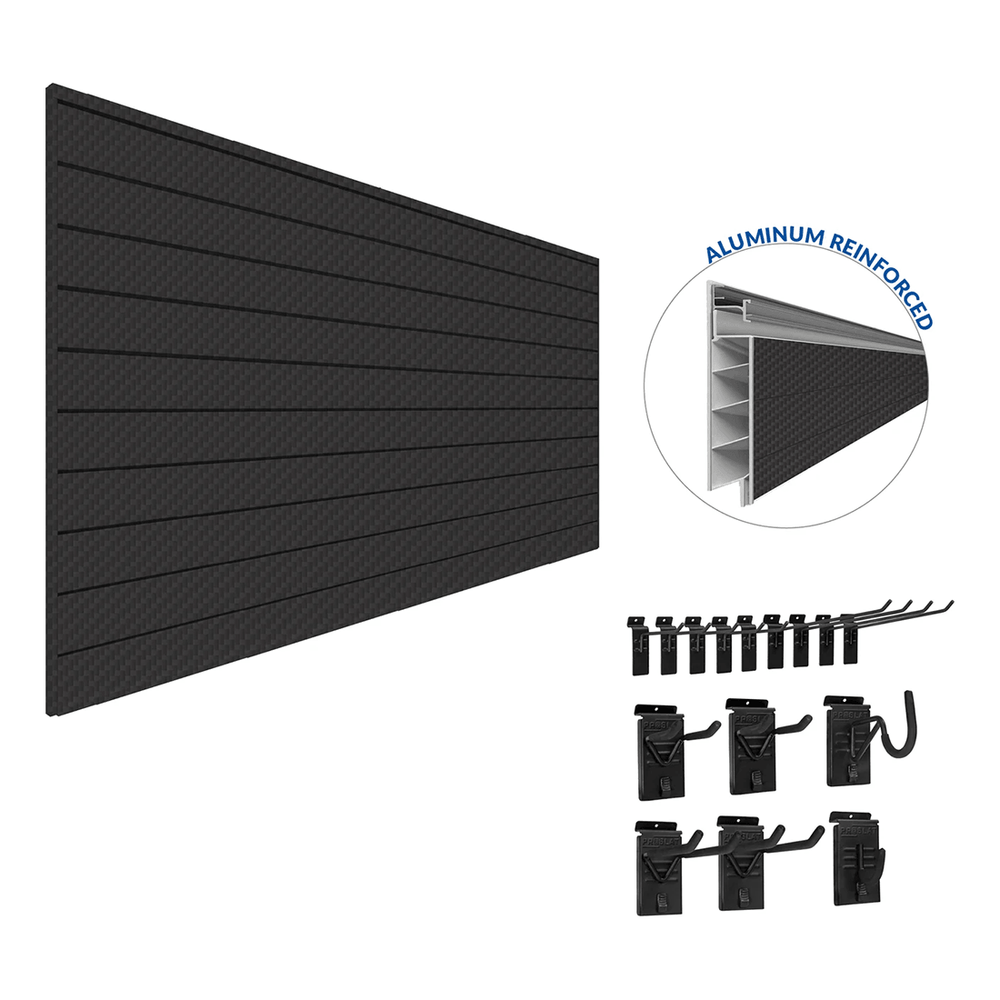 Proslat PROCORE Slatwall Basic Bundle (Carbon Fiber) 57502K | Garage Giant