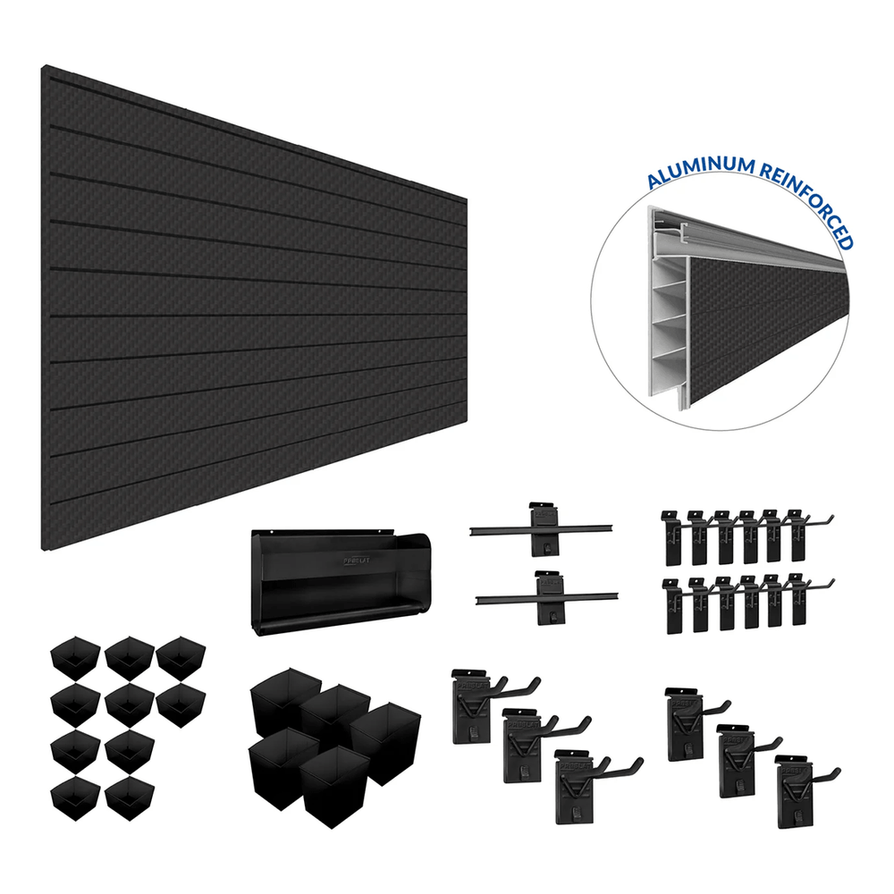 Proslat PROCORE Slatwall Handyman Bundle (Carbon Fiber) 57505K | Garage Giant