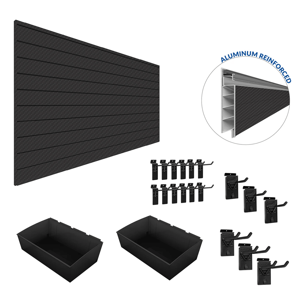 Proslat PROCORE Slatwall Organizer Bundle (Carbon Fiber)-57506K-Garage Giant