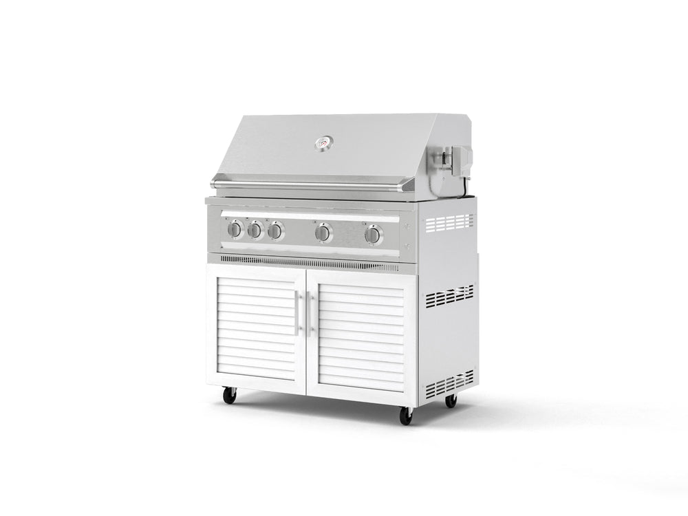 NewAge Outdoor Kitchens Stainless Steel 2-Piece Cabinet set with Grill Cabinet and Platinum Grill-72929-Garage Giant