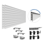 Proslat PROCORE Slatwall Ultimate Bundle (Silver Grey Carbon Fiber) 57700K | Garage Giant 