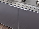 NewAge Outdoor Kitchens Aluminum 7-Piece Cabinet Set with 2 Door, Bar, Corner, Grill Cabinet, Platinum Grill, and Countertops 