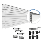Proslat PROCORE Slatwall Ultimate Bundle (White) 58200K | Garage Giant 