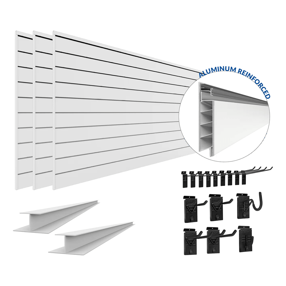 Proslat PROCORE Slatwall Standard Bundle (White) 58204K | Garage Giant
