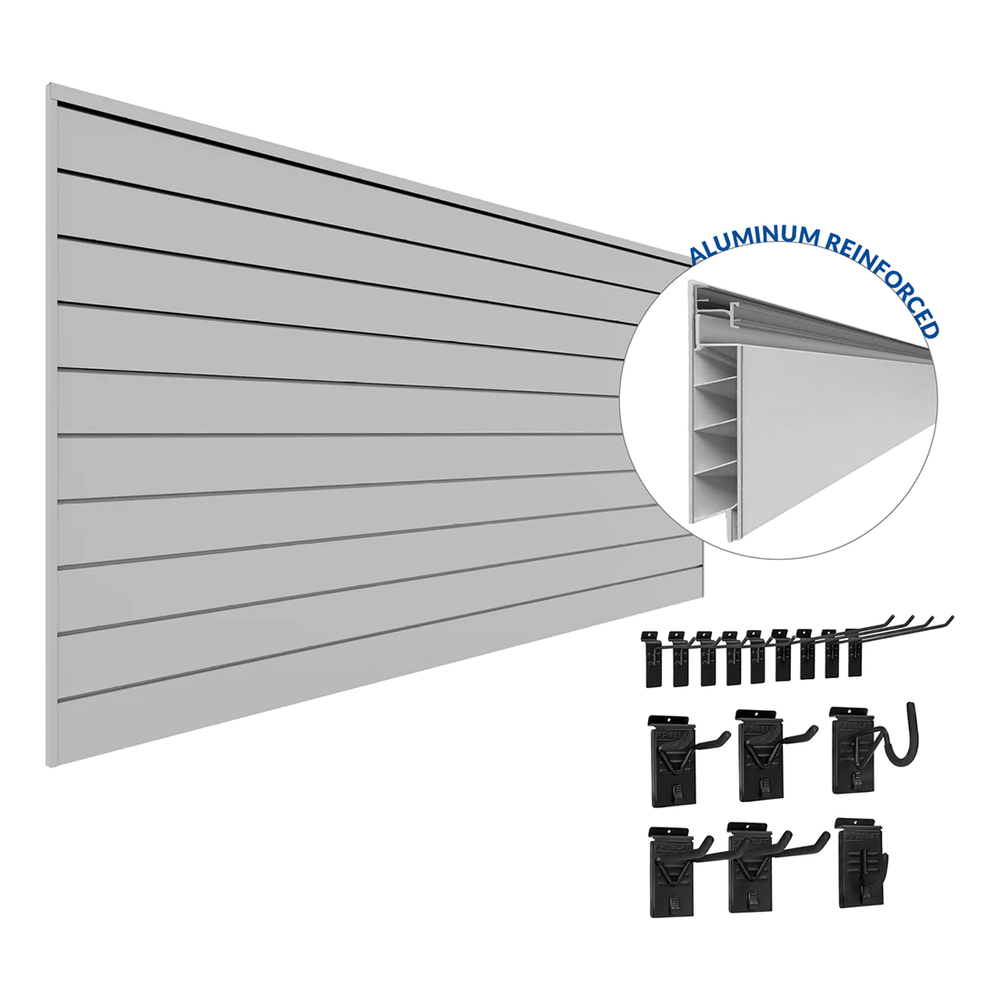 Proslat PROCORE Slatwall Basic Bundle (Grey) 58902K | Garage Giant