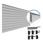 Proslat PROCORE Slatwall Basic Bundle (Grey) 58902K | Garage Giant 