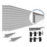 Proslat PROCORE Slatwall Standard Bundle (Grey) 58904K | Garage Giant 
