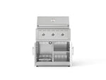 NewAge Outdoor Kitchens Stainless Steel 2-Piece Cabinet set with Grill Cabinet and Performance Grill-74794-Garage Giant 