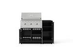 NewAge Outdoor Kitchens Outdoor Grill Island Aluminum 4-Piece Cabinet Set with 1 Door, Grill Cabinet, Performance Grill and Countertop - (Natural Gas) 