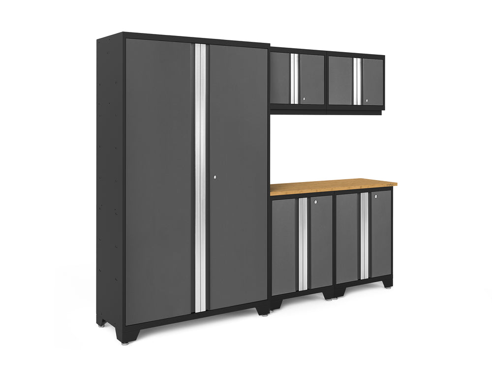 NewAge Garage Cabinets Bold Series 6-Piece Cabinet Set with 48 in. RTA Locker-55220-Garage Giant
