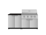 NewAge Outdoor Kitchens Stainless Steel 4-Piece Cabinet Set with 2 Door, Grill Cabinet, Performance Grill and Countertop-71768-Garage Giant 