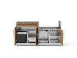NewAge Outdoor Kitchens Stainless Steel 2-Piece Cabinet set with Bar and Grill Cabinet-67616-Garage Giant 