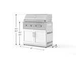 NewAge Outdoor Kitchens Stainless Steel 2-Piece Cabinet set with Grill Cabinet and Performance Grill-74796-Garage Giant 