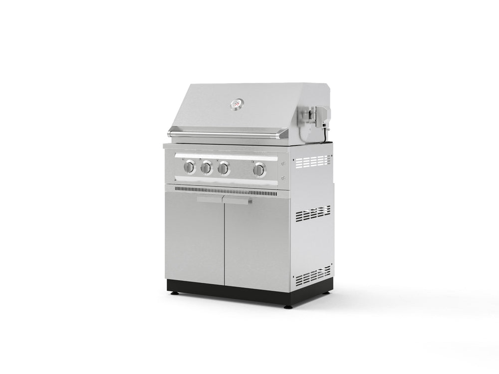 NewAge Outdoor Kitchens Stainless Steel 2-Piece Cabinet set with Grill Cabinet and Platinum Grill-74809-Garage Giant
