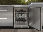 NewAge Outdoor Kitchens Stainless Steel 6-Piece Cabinet Set with Sink, Bar, Grill Cabinet, Platinum Griddle, Countertop and Stainless Steel Door Fridge-75122-Garage Giant 