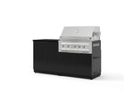 NewAge Outdoor Kitchens Aluminum 4-Piece Cabinet Set with Base, Grill Cabinet, Platinum Grill, and Countertop-73454-Garage Giant 