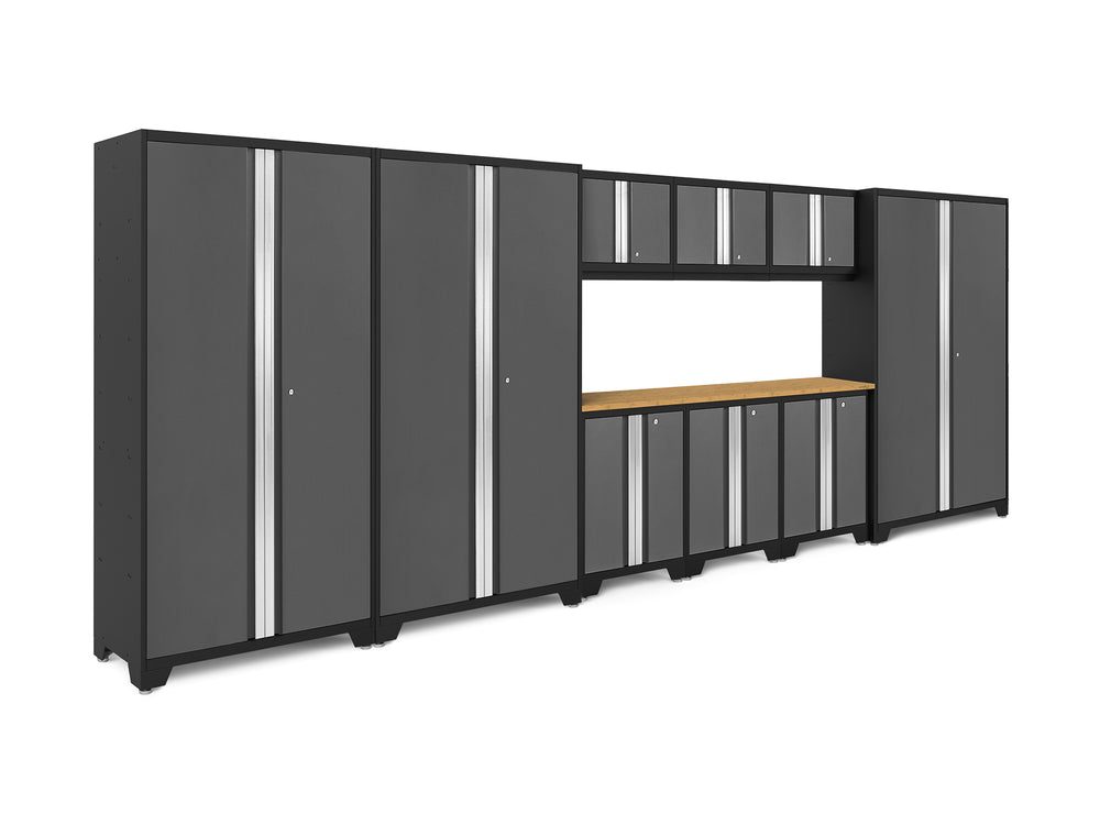 NewAge Garage Cabinets Bold Series 10-Piece Cabinet Set with 42 in. RTA Lockers-73068-Garage Giant