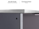 NewAge Outdoor Kitchens 6-Piece Cabinet Set in Slate Gray with Countertops-65289-Garage Giant 