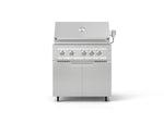 NewAge Outdoor Kitchens Stainless Steel 2-Piece Cabinet set with Casters Grill Cabinet and Platinum Grill-72952-Garage Giant 