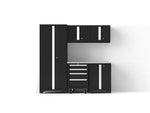 NewAge Garage Cabinets Bold Series XL 6-Piece Garage Cabinets Set with Tool, Base, Wall Cabinets and 30 in. Locker-64033-Garage Giant 