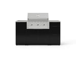 NewAge Outdoor Kitchens Outdoor Grill Island Aluminum 5-Piece Cabinet Set with Sink, 3 Drawer, Grill Cabinet, Performance Grill and Stainless Steel Countertop-70141-Garage Giant 