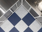 NewAge Garage Flooring Diamond Pattern Polypropylene Garage Flooring Tiles 400 sq. ft. Flooring Bundle - NewAge Blue 