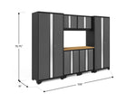 NewAge Garage Cabinets Bold Series 7-Piece Cabinet Set with 30 in. RTA Lockers-73002-Garage Giant 