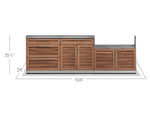 NewAge Outdoor Kitchens 4-Piece Cabinet Set in Grove with Covers-65707-Garage Giant 