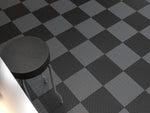 NewAge Garage Flooring Diamond Pattern Polypropylene Garage Flooring Tiles 400 sq. ft. Flooring Bundle - Black and Grey Checkered Pattern-12570-Garage Giant 
