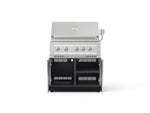 NewAge Outdoor Kitchens Aluminum 2-Piece Cabinet Set with Grill Cabinet and Platinum Grill-74804-Garage Giant 