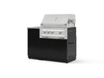 NewAge Outdoor Kitchens Outdoor Grill Island Aluminum 3-Piece Cabinet Set with Sink, Grill Cabinet, and Platinum Grill | 76306 