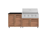 NewAge Outdoor Kitchens Stainless Steel 4-Piece Cabinet Set with Caster and 2 Door, Grill Cabinet, Performance Grill, Countertop-72467-Garage Giant 