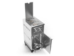 NewAge Outdoor Kitchens Stainless Steel Platinum Dual Side Burner with Cart and Casters-66285-Garage Giant 
