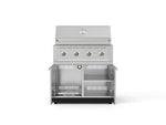 NewAge Outdoor Kitchens Stainless Steel 2-Piece Cabinet set with Grill Cabinet and Performance Grill-72943-Garage Giant 