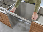 NewAge Outdoor Kitchens Classic Series Aluminum 24 in. Fridge Bracket Assembly-67703-Garage Giant 