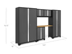 NewAge Garage Cabinets Bold Series 6-Piece Cabinet Set with 48 in. RTA Locker-55226-Garage Giant 