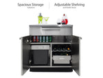 NewAge Outdoor Kitchens 4 PC Cabinet Set in Stainless Steel with Covers-65076-Garage Giant 