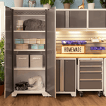 NewAge Garage Cabinets Bold Series XL 7-Piece Garage Cabinets Set with Tool, Base, Wall Cabinets and 30 in. Lockers-64006-Garage Giant 