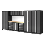 NewAge Garage Cabinets Bold Series XL 10-Piece Garage Cabinets Set with Tool, Base, Wall Cabinets and 30 in. Lockers-64012-Garage Giant 