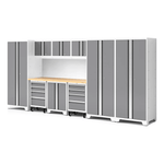NewAge Garage Cabinets Bold Series XL 10-Piece Garage Cabinets Set with Tool, Base, Wall Cabinets and 30 in. Lockers-64014-Garage Giant 