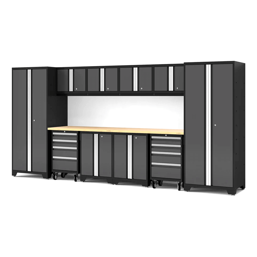 NewAge Garage Cabinets Bold Series XL 12-Piece Garage Cabinets Set with Tool, Base, Wall Cabinets and 30 in. Lockers-64016-Garage Giant