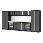 NewAge Garage Cabinets Bold Series XL 12-Piece Garage Cabinets Set with Tool, Base, Wall Cabinets and 30 in. Lockers-64016-Garage Giant 