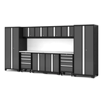 NewAge Garage Cabinets Bold Series XL 12-Piece Garage Cabinets Set with Tool, Base, Wall Cabinets and 30 in. Lockers-64017-Garage Giant 