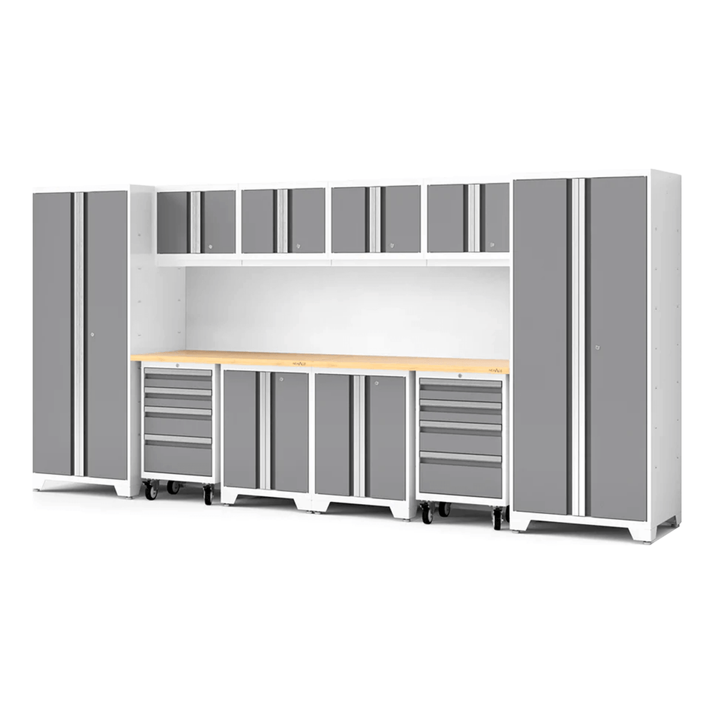 NewAge Garage Cabinets Bold Series XL 12-Piece Garage Cabinets Set with Tool, Base, Wall Cabinets and 30 in. Lockers-64018-Garage Giant