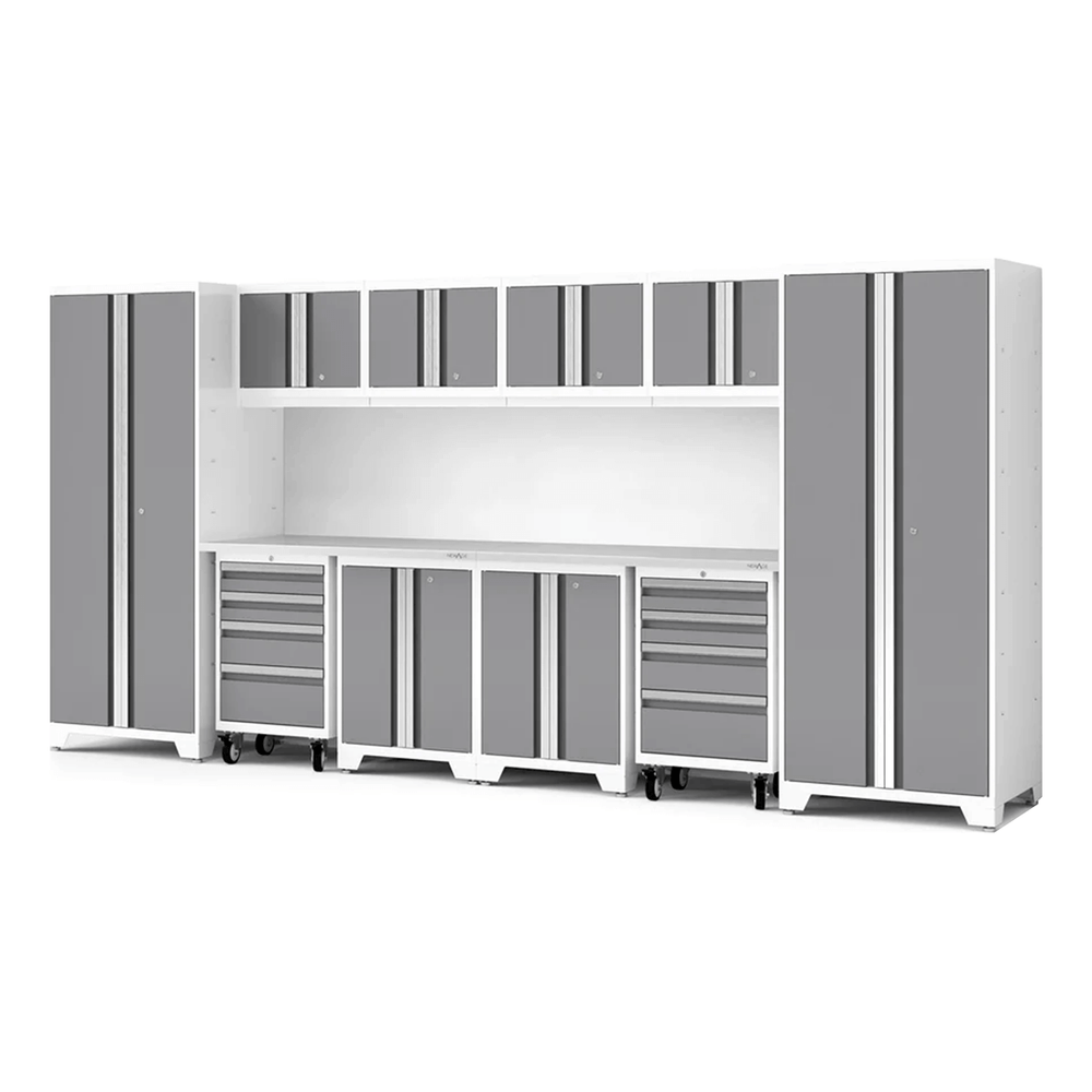 NewAge Garage Cabinets Bold Series XL 12-Piece Garage Cabinets Set with Tool, Base, Wall Cabinets and 30 in. Lockers-64019-Garage Giant